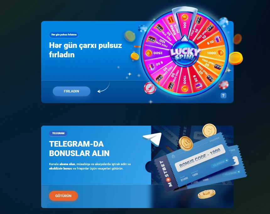 Mostbet promo — promo kod ilə bonus aktivləşdirmə